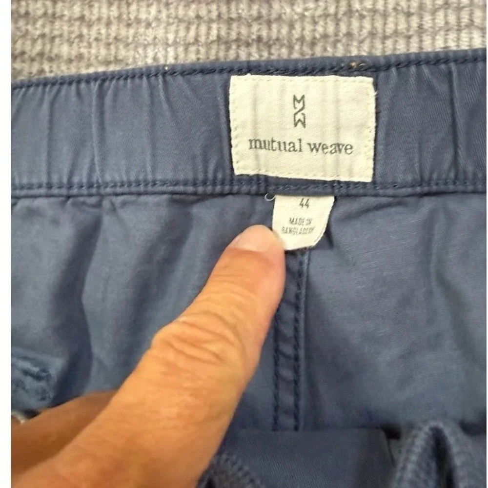 Mutual Weave Mens Rhino Board Shorts Navy Blue Chino 9 Inch Inseam 44X6 NWT